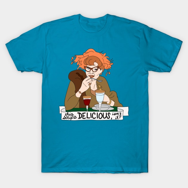 Mrs Peacock Loves The Soup T-Shirt by thecompassrose